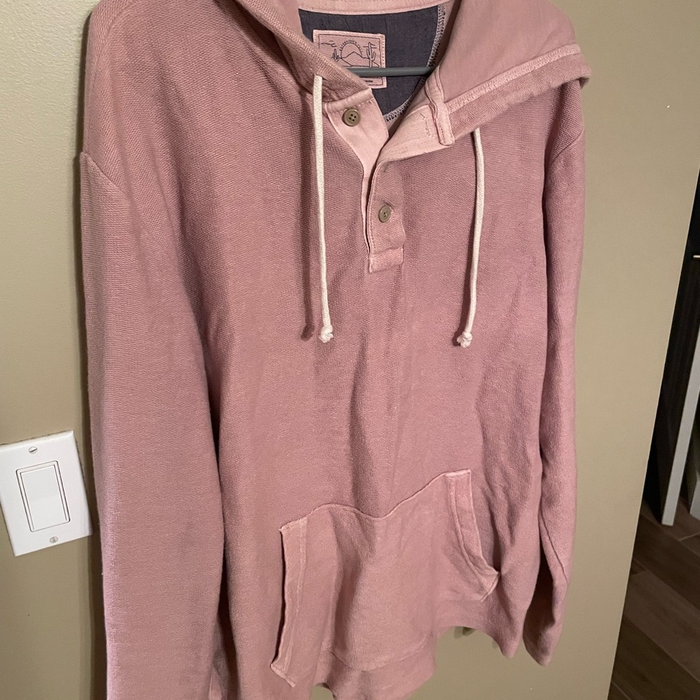 American Eagle Sweater Womens Medium Rose Pink Oversized Pullover Hoodie